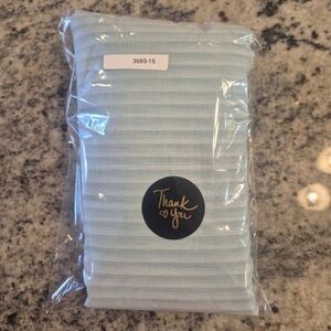 Fabric, Baby Blue Striped Cotton Batiste 45" wide x 1 yd